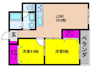 ブル－シャト－の物件間取画像